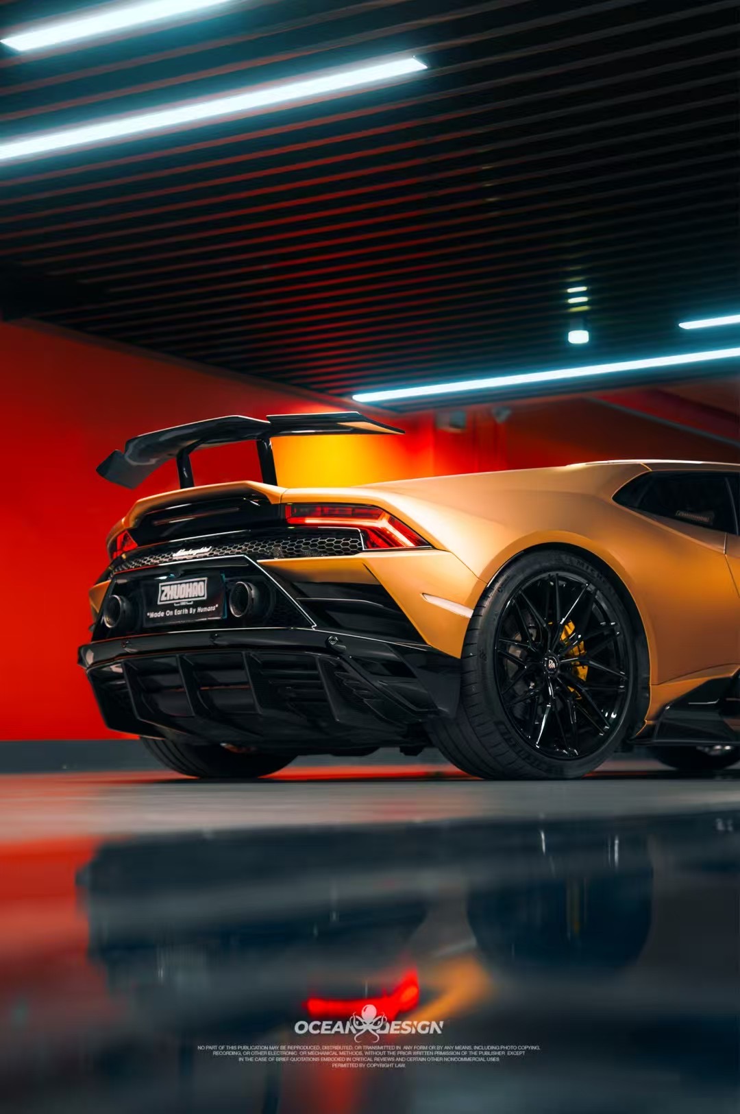 Lamborghini Huracan EVO AWD N Style Dry Carbon Parts - styling view