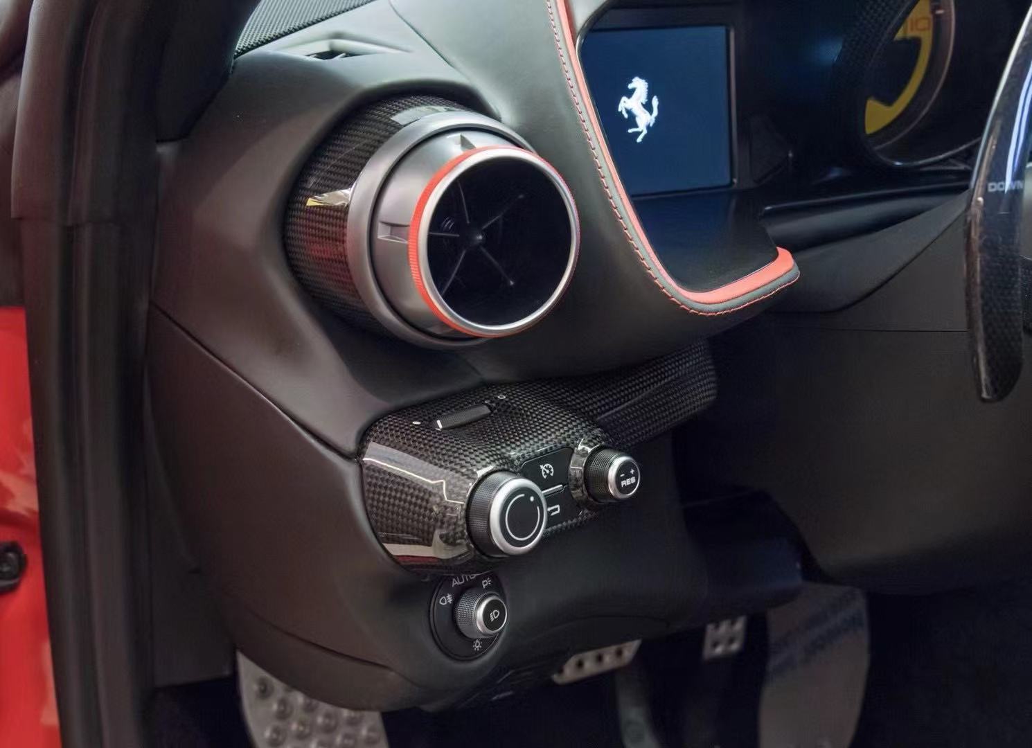Ferrari 812 OEM Style Dry Carbon Interior Parts - styling view