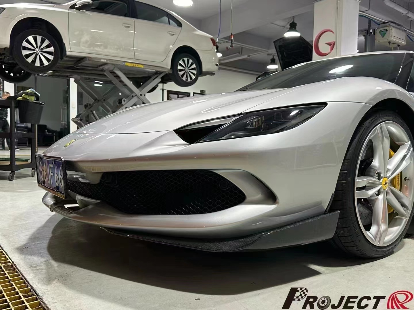 Ferrari 296 OEM Style Dry Carbon Parts - styling view