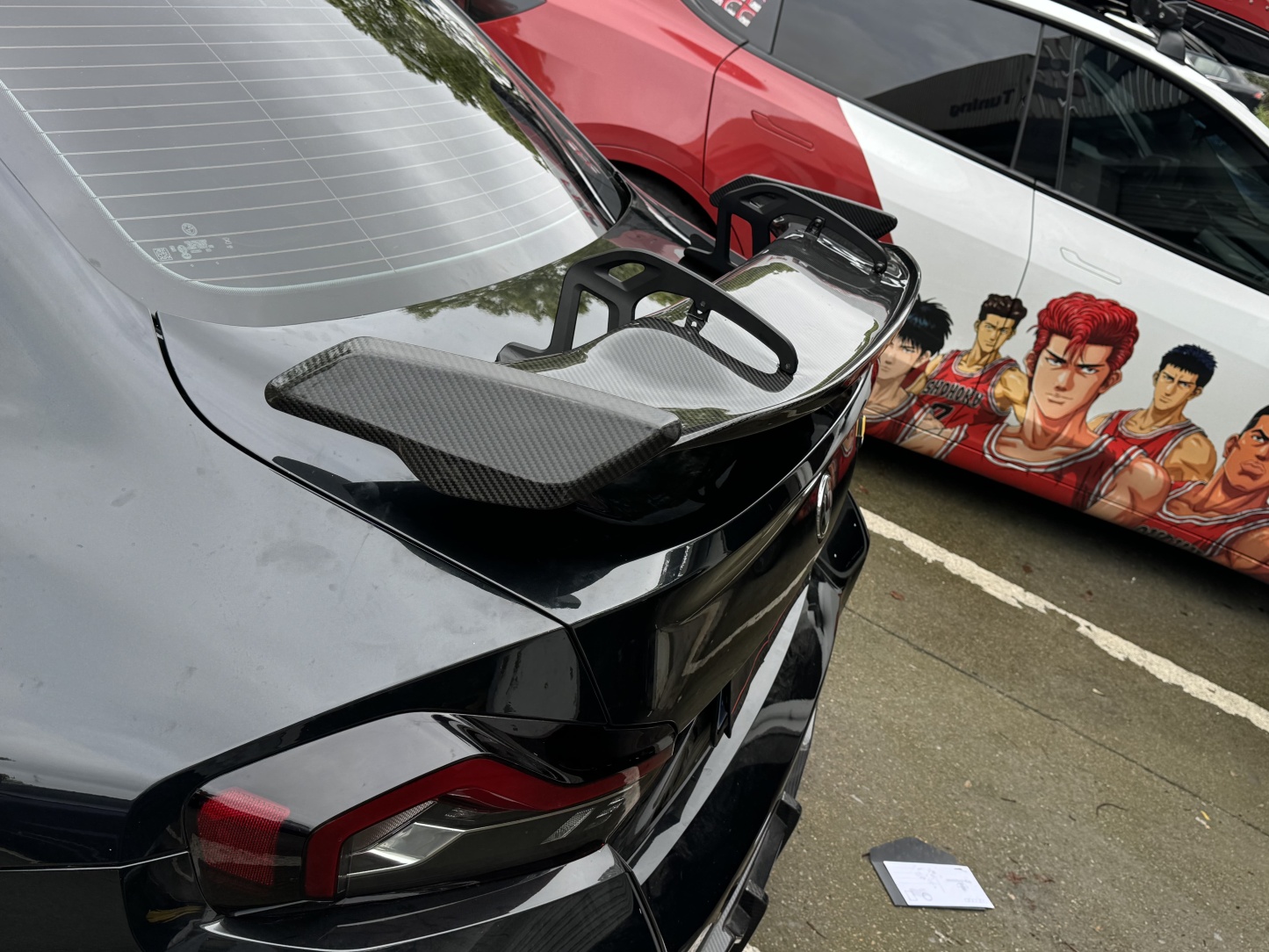 BMW G87 M2/G80 M3/G82 M4 AK Style Dry Carbon GT Wing - styling view