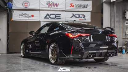 BMW G80 M3/G82 M4 V Style Dry Carbon Parts - styling view