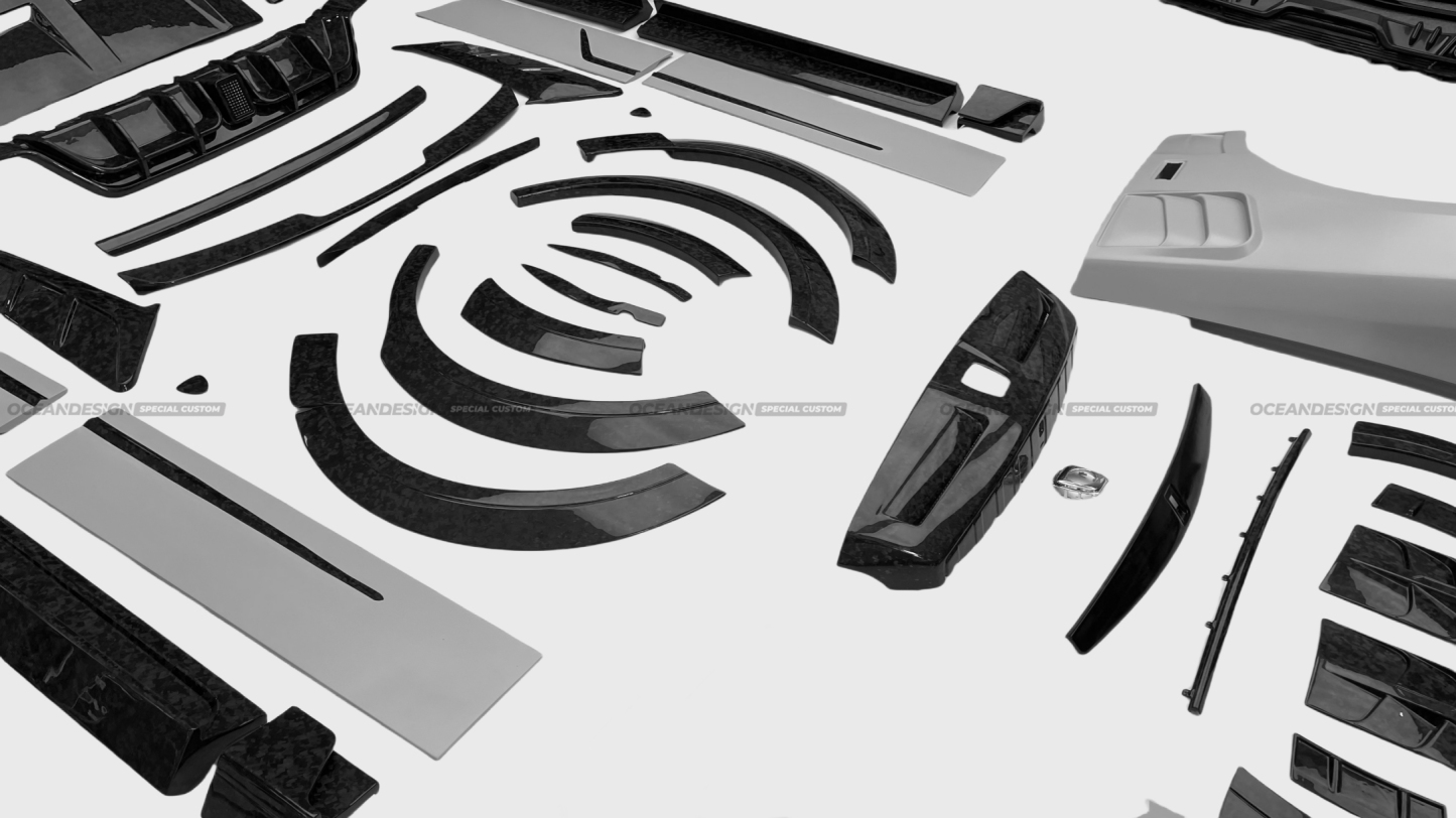 Rolls-Royce Cullinan MSY Style Dry Carbon Body Kit Configurations - styling view