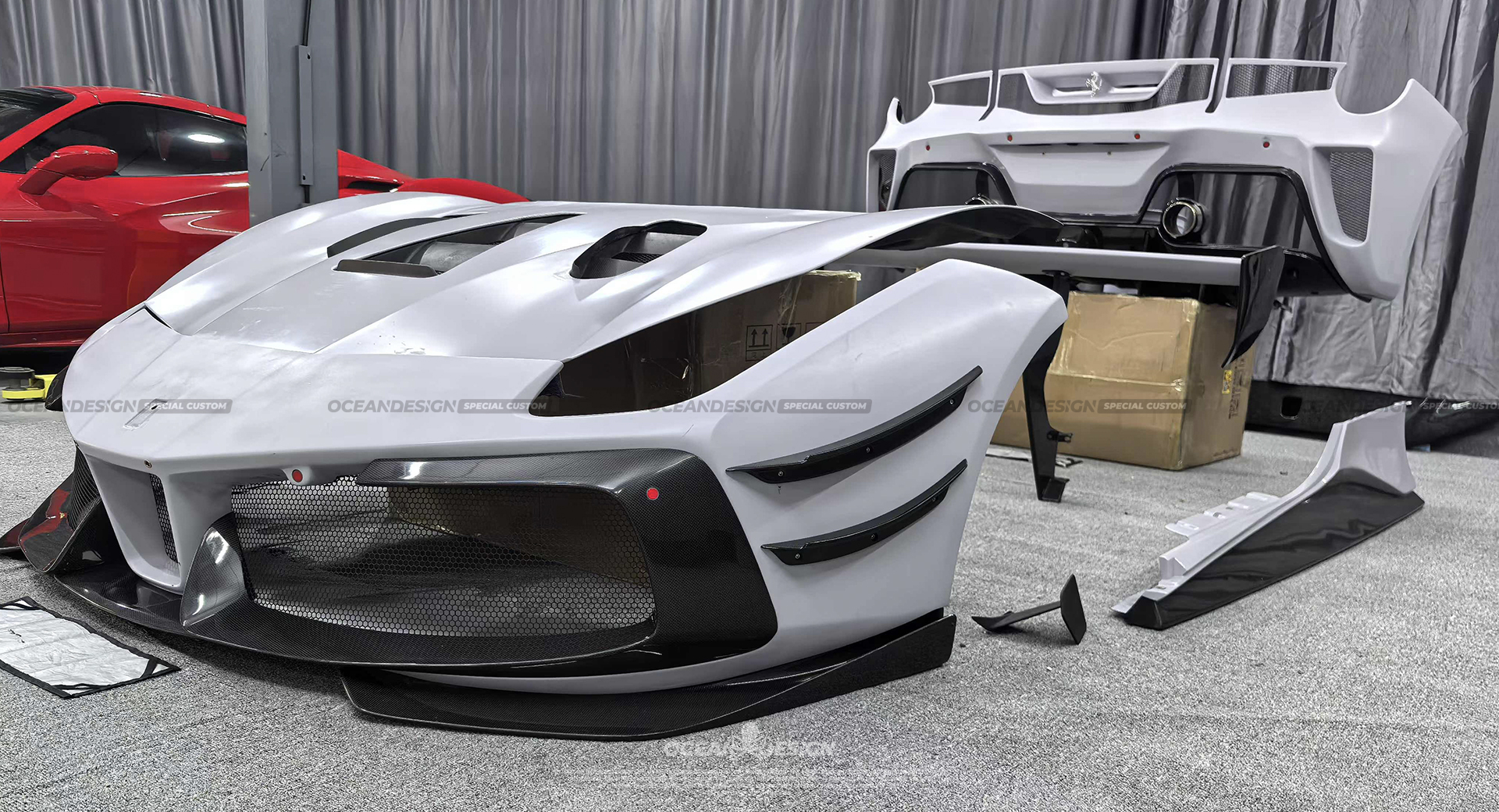 Ferrari 488 Challenge Evo Style Conversion Parts - styling view