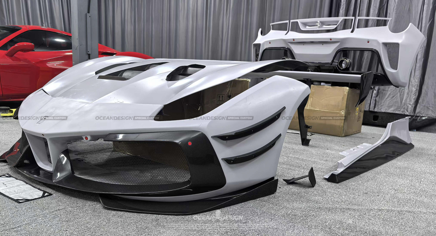 Ferrari 488 Challenge Evo Style Conversion Parts - styling view