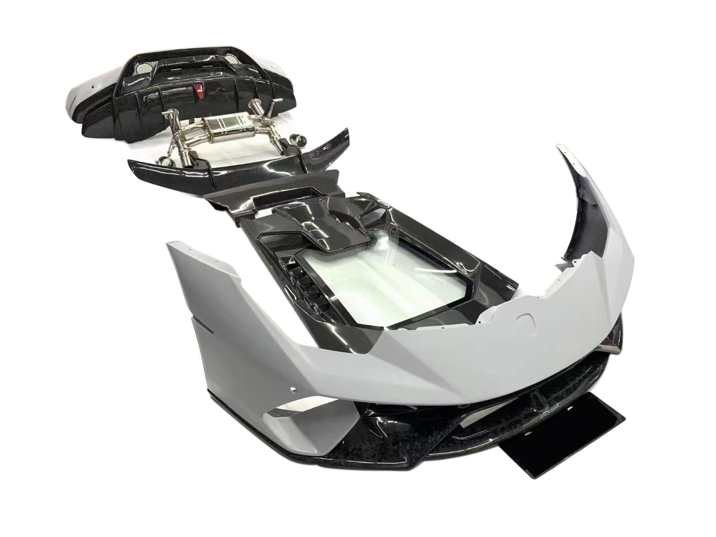Lamborghini Huracan LP580/LP610/EVO Performance Style Dry Carbon Conversion Kit - styling view