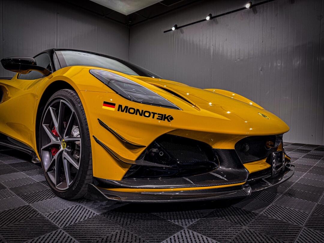 Lotus Emira Monotek Style Dry Carbon Parts - styling view