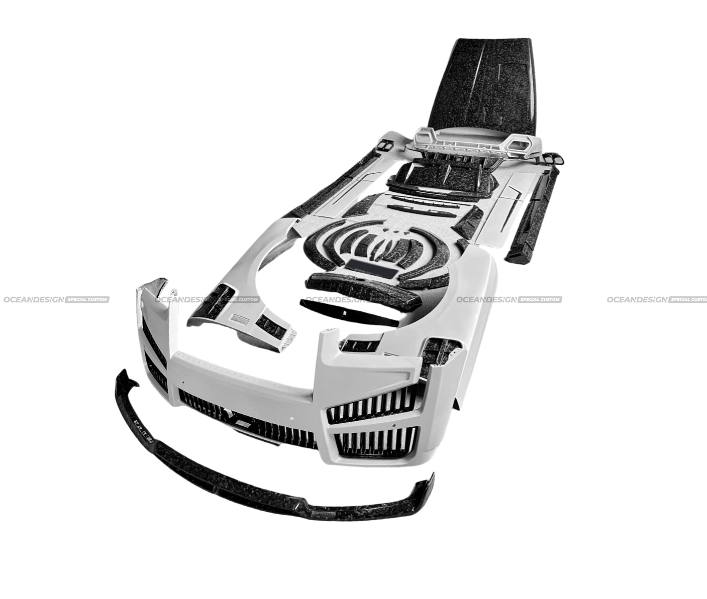 Rolls-Royce Cullinan MSY Style Dry Carbon Body Kit Configurations - styling reference for Full Set - 2025 Version