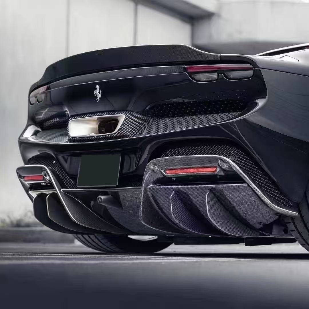 Ferrari 296 RYFT Style Dry Carbon Parts - styling view