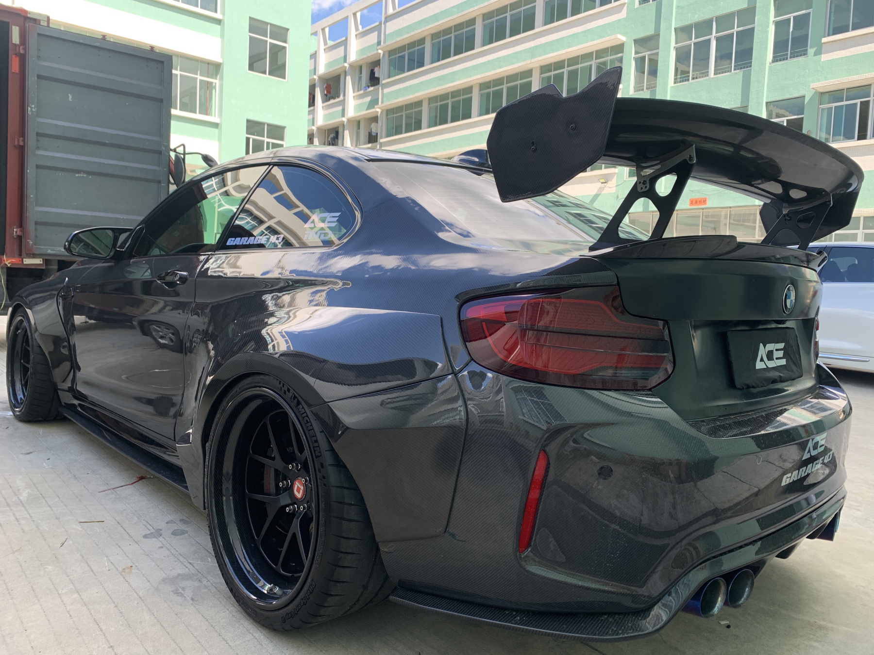 BMW F87 M2C OEM Style Carbon Fiber Body Parts - styling view