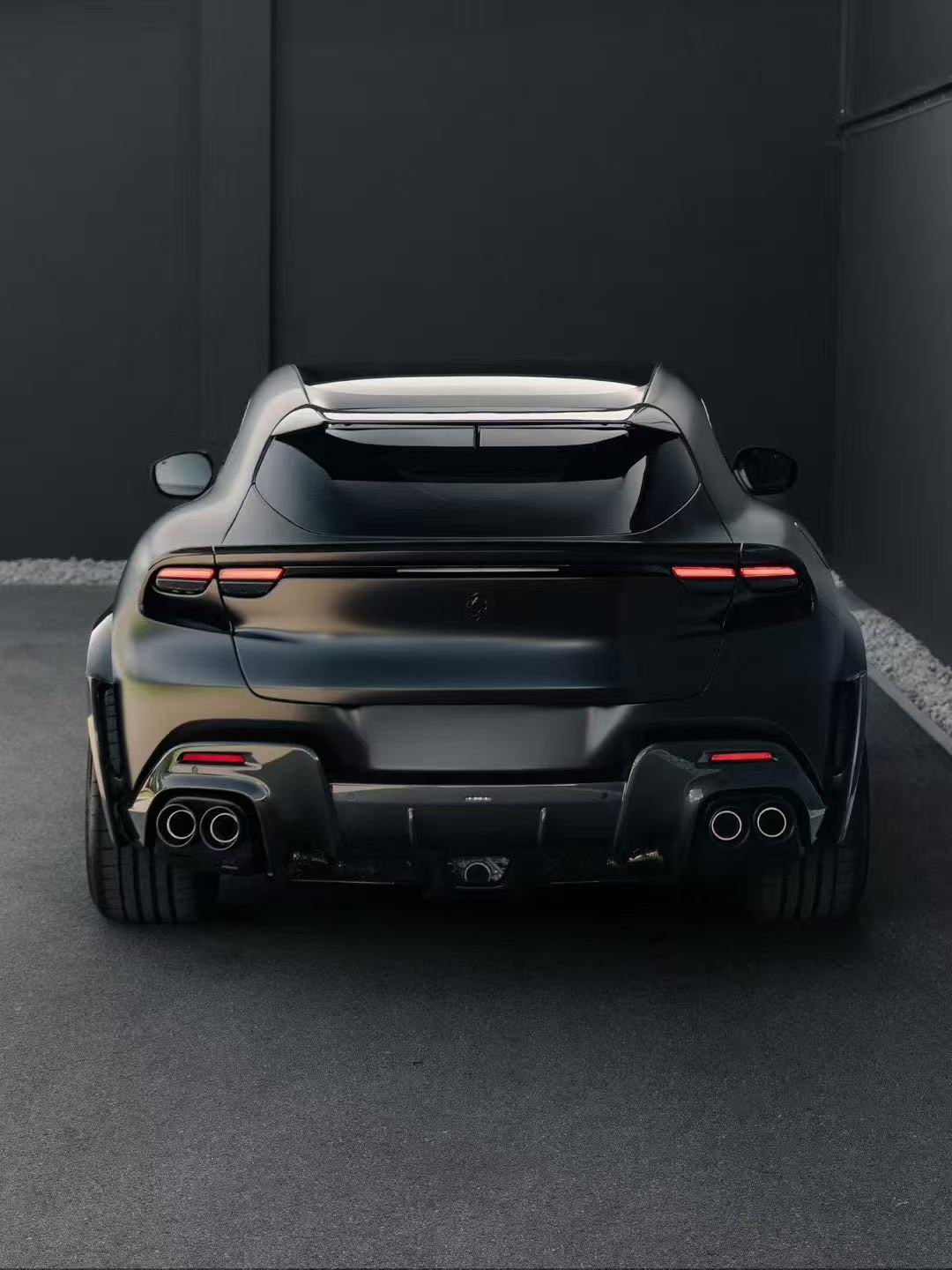 Ferrari Purosangue N Style Dry Carbon Parts - styling view