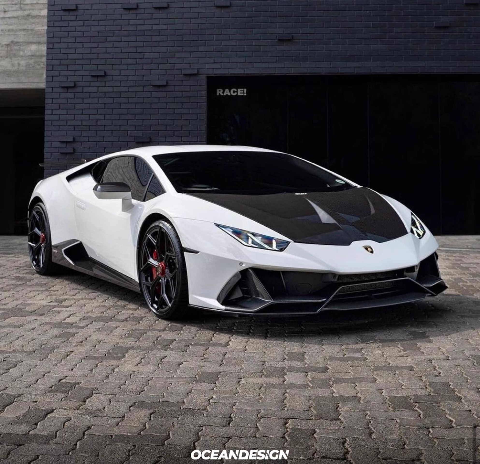 Lamborghini Huracan EVO AWD N Style Dry Carbon Parts - styling view