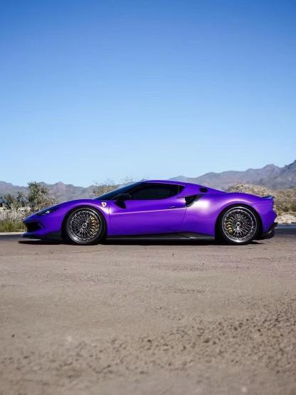 Ferrari 296 RYFT Style Dry Carbon Parts - styling view