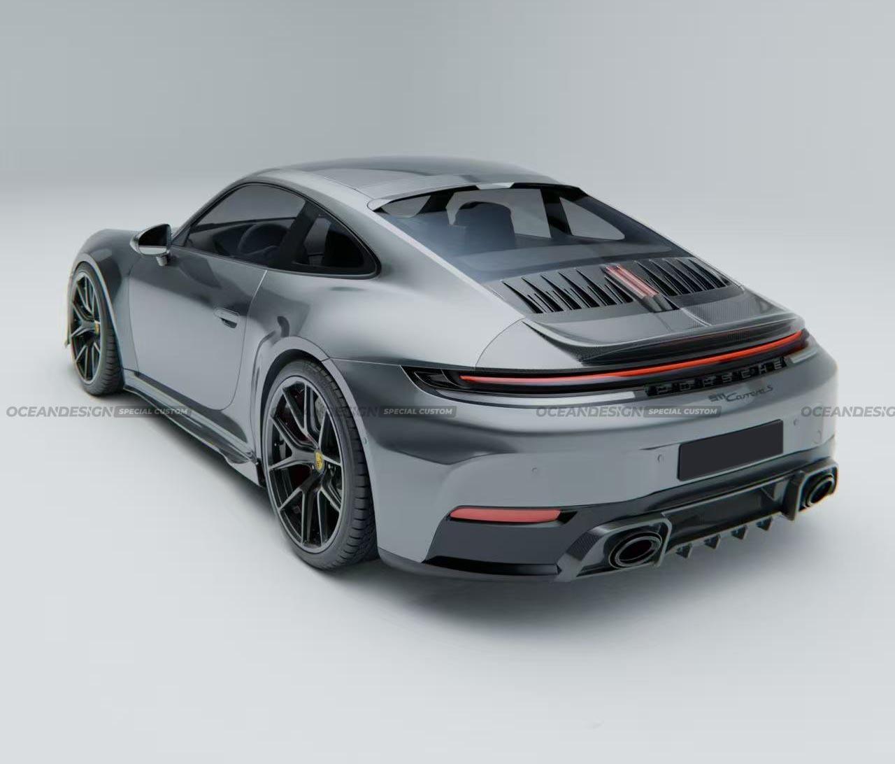 Porsche 911 992.2 Ocean Design Dry Carbon Parts - styling view