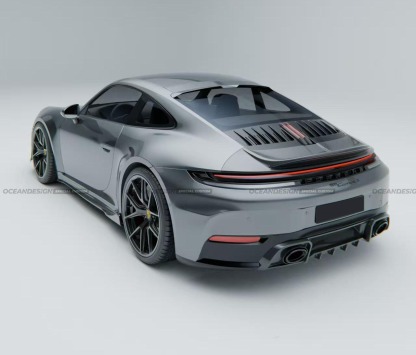 Porsche 911 992.2 Ocean Design Dry Carbon Parts - styling view