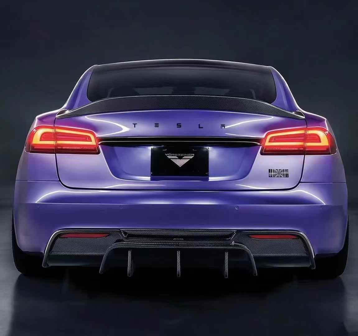 Tesla Model S 2023-2025 V Style Parts - styling view