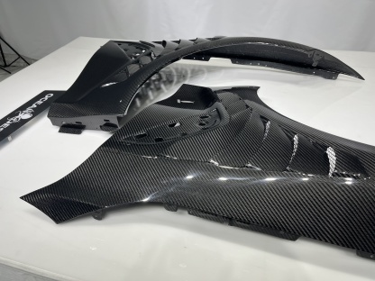 BMW G80 M3/G82 M4 Ocean Design Dry Carbon Shark-Fin Fenders - styling view