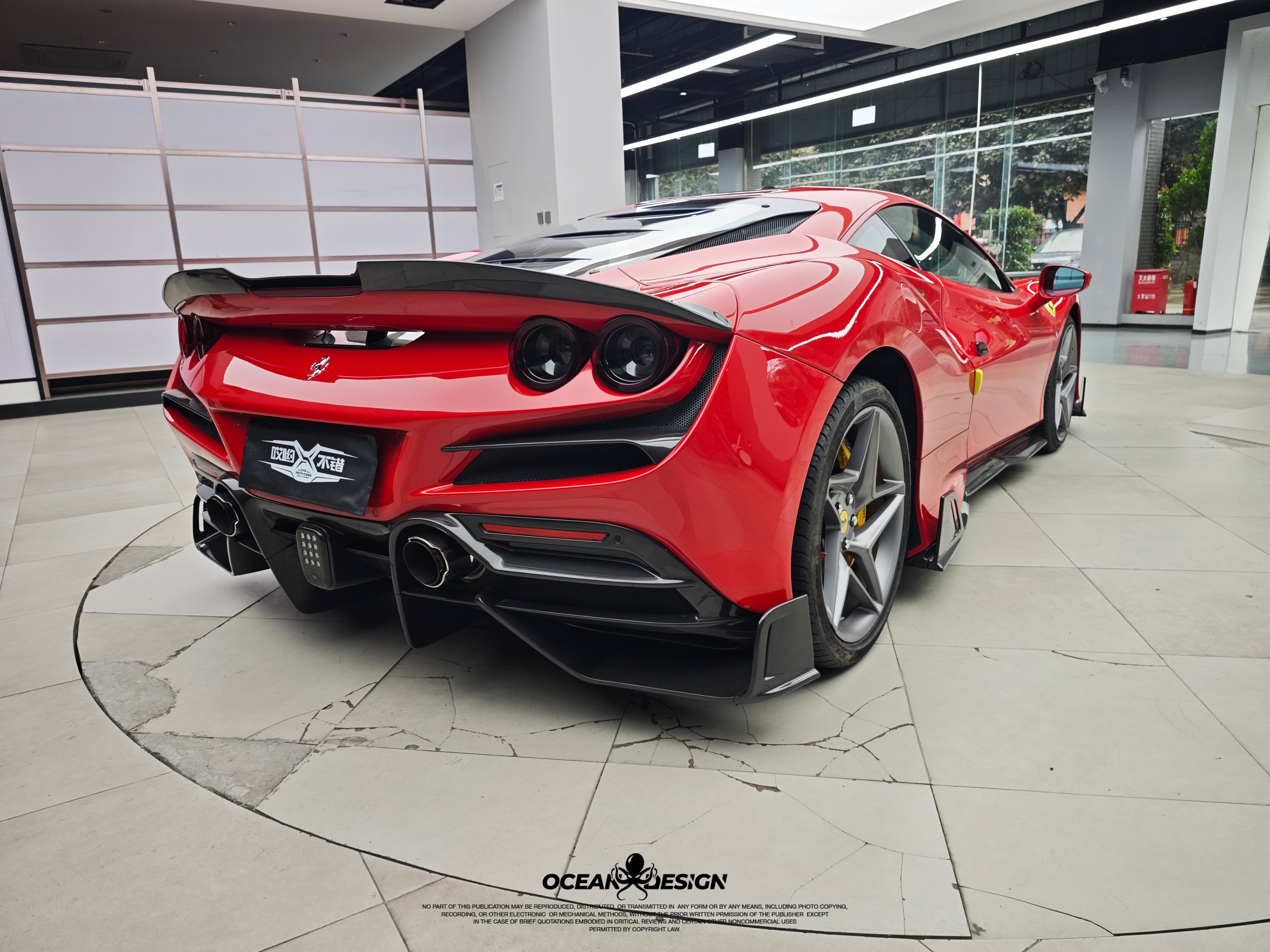 Ferrari F8 MSY Style Parts - styling view