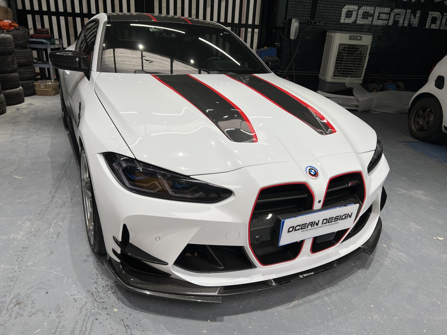 BMW G80 M3/G82 M4 CSL Style Dry Carbon Parts - styling view