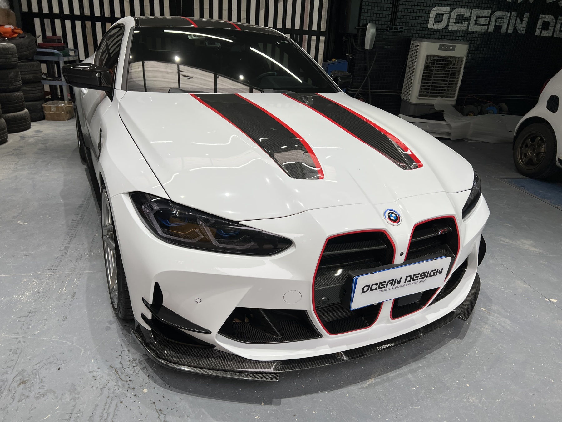 BMW G80 M3/G82 M4 CSL Style Dry Carbon Parts - styling view