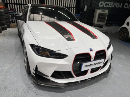 BMW G80 M3/G82 M4 CSL Style Dry Carbon Parts - styling view