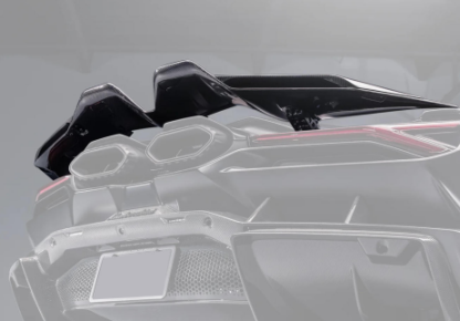Lamborghini Revuelto R Style Dry Carbon Parts - styling reference for Rear Wing