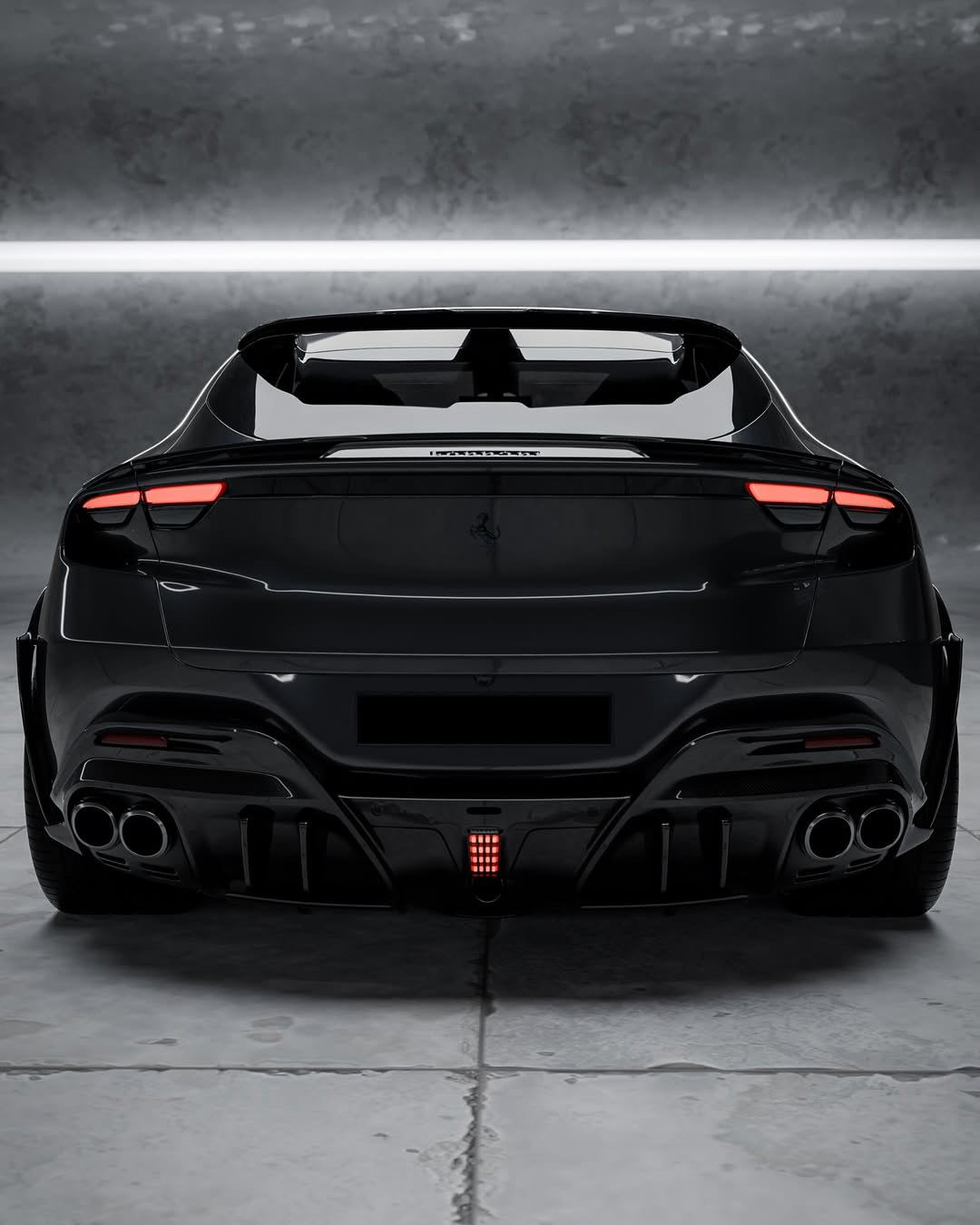 Ferrari Purosangue Ocean Design Style Dry Carbon Parts - styling view