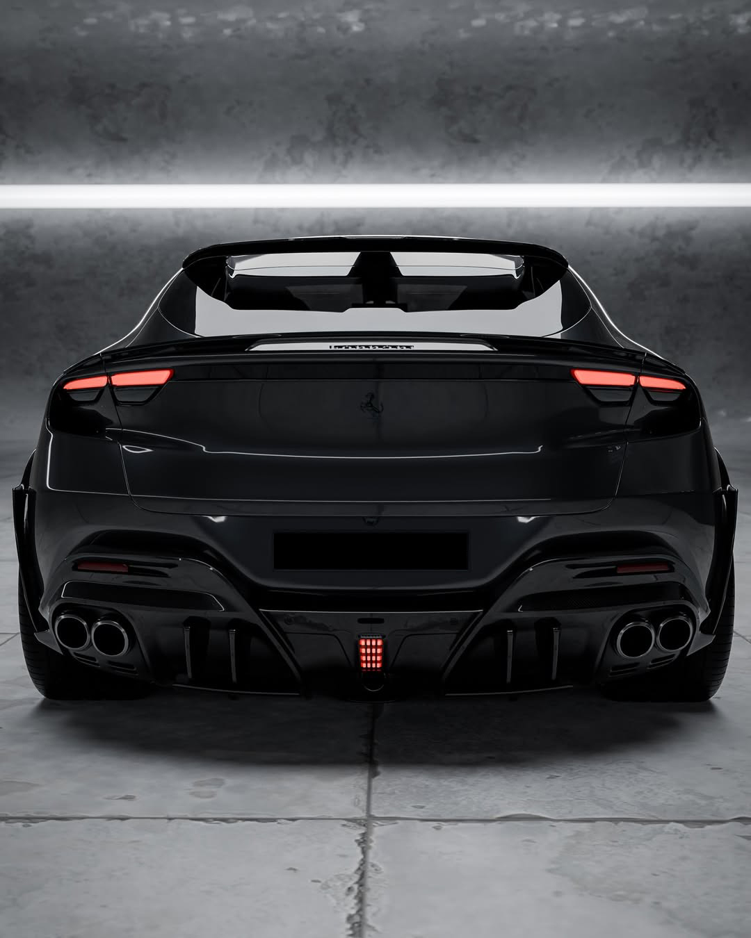 Ferrari Purosangue Ocean Design Style Dry Carbon Parts - styling view