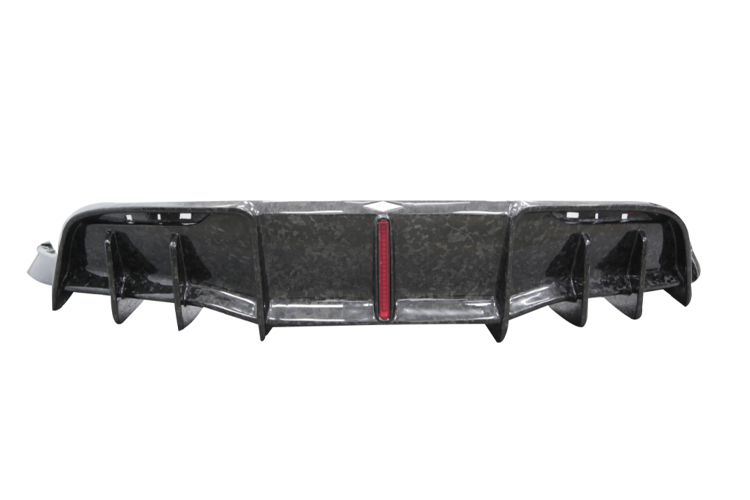 Tesla Model Y Ocean Design Gen 1 Style Dry Carbon Parts - styling reference for Rear Lip (With Light)