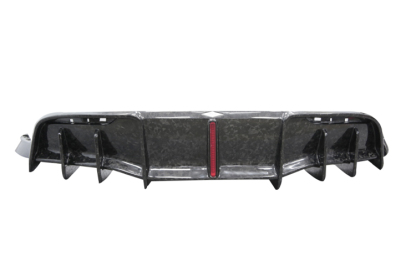 Tesla Model Y Ocean Design Gen 1 Style Dry Carbon Parts - styling reference for Rear Lip (With Light)