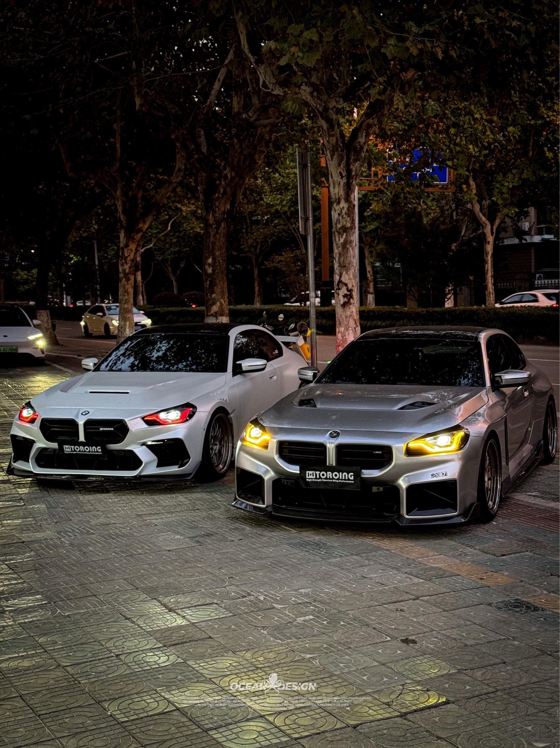 BMW G87 M2 AR V2 Style Dry Carbon Parts - styling view