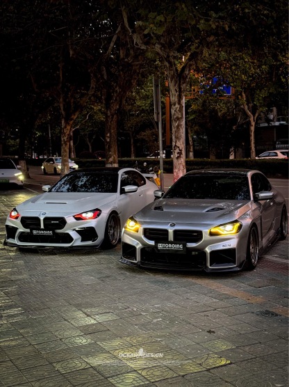BMW G87 M2 AR V2 Style Dry Carbon Parts - styling view