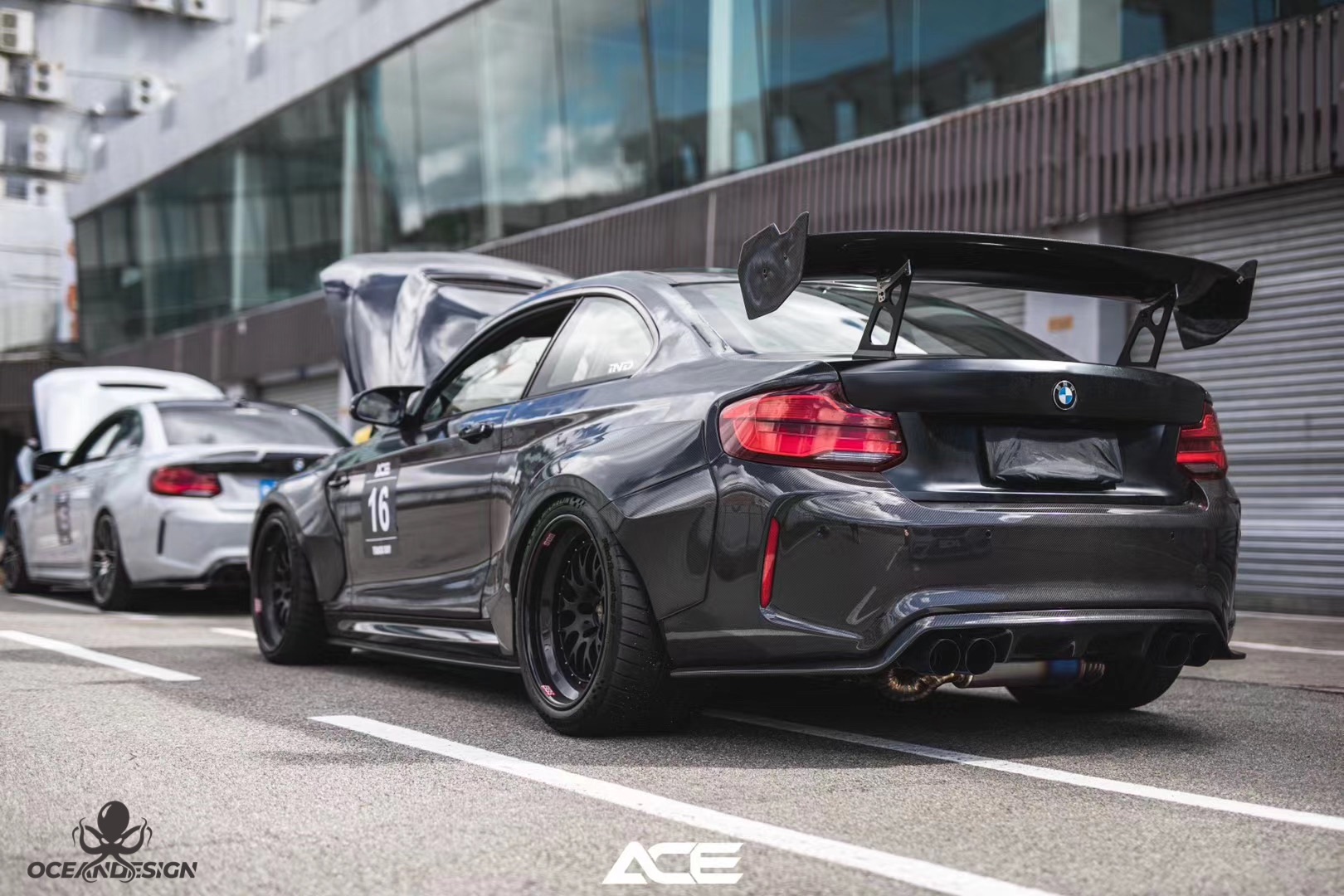 BMW F87 M2C OEM Style Carbon Fiber Body Parts - styling view