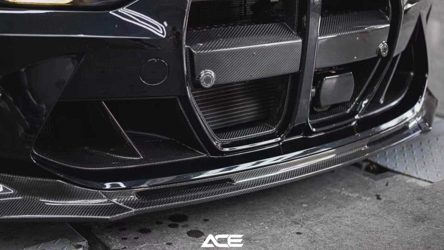 BMW G80 M3/G82 M4 V Style Dry Carbon Parts - styling view