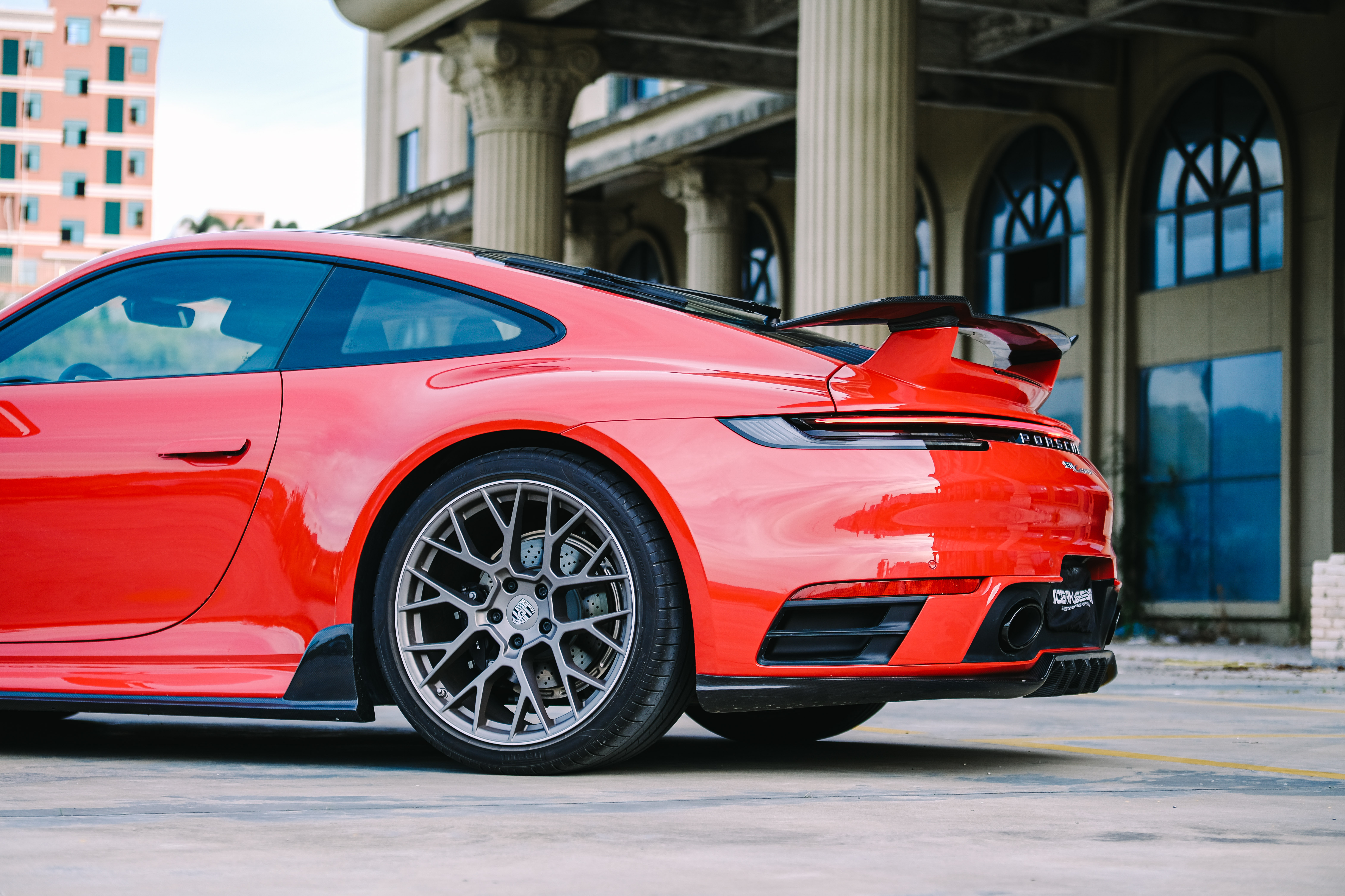Porsche 911 992 Sport Design Style Rear Parts - styling view