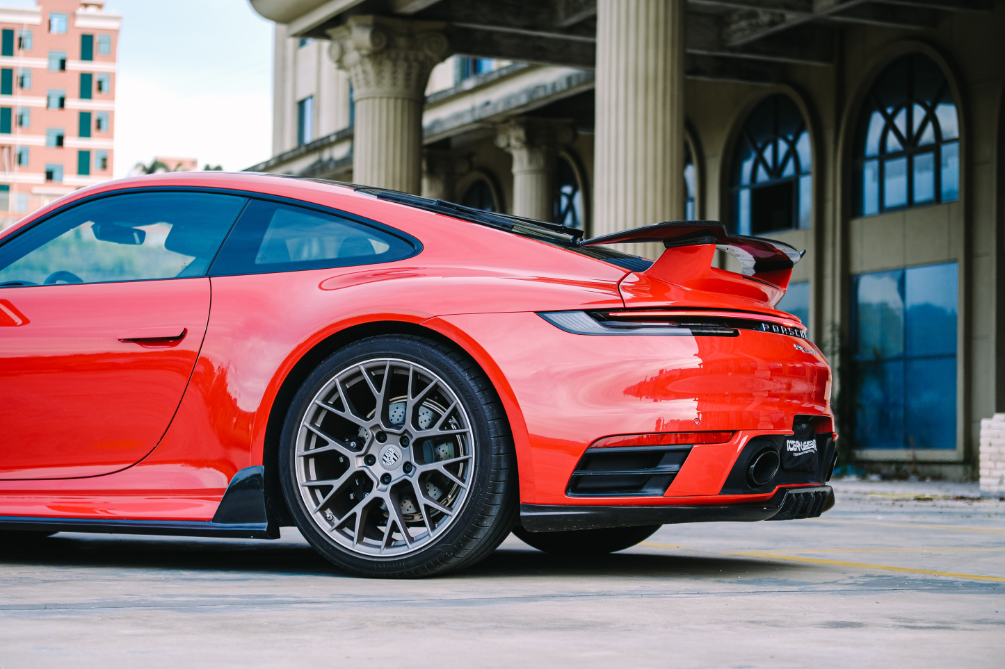 Porsche 911 992 Sport Design Style Rear Parts - styling view