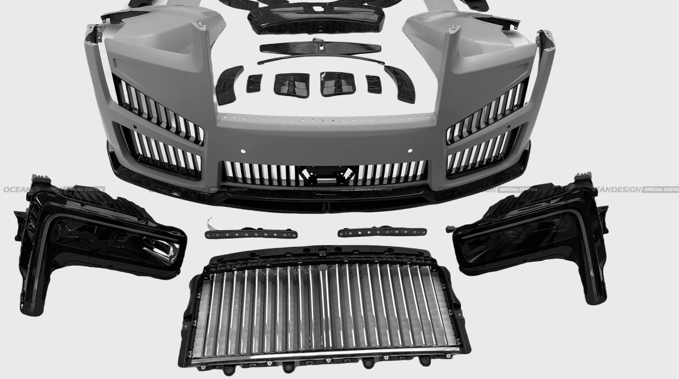 Rolls-Royce Cullinan MSY Style Dry Carbon Body Kit Configurations - styling reference for Full Set - Earlier Version