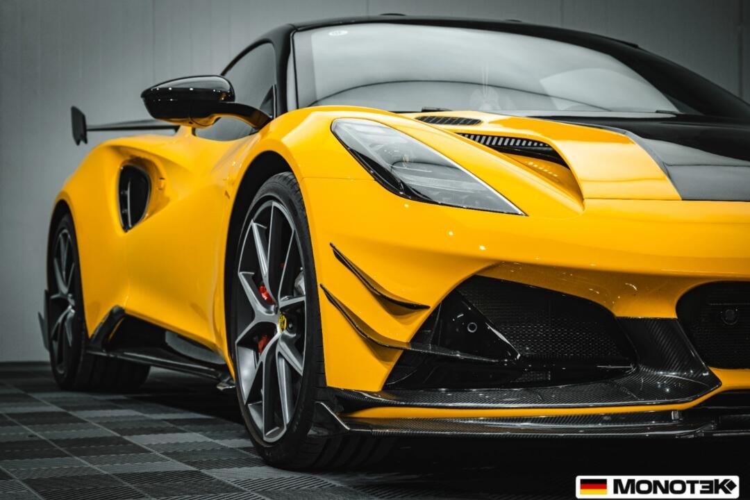 Lotus Emira Monotek Style Dry Carbon Parts - styling view