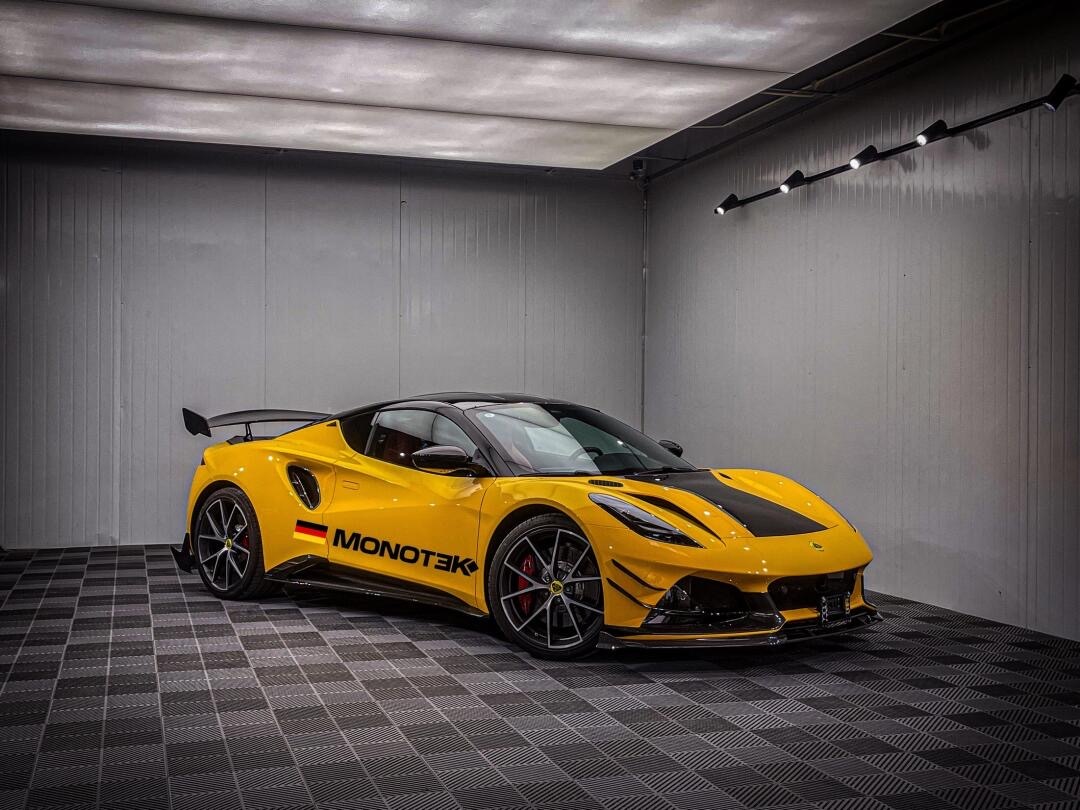 Lotus Emira Monotek Style Dry Carbon Parts - styling view