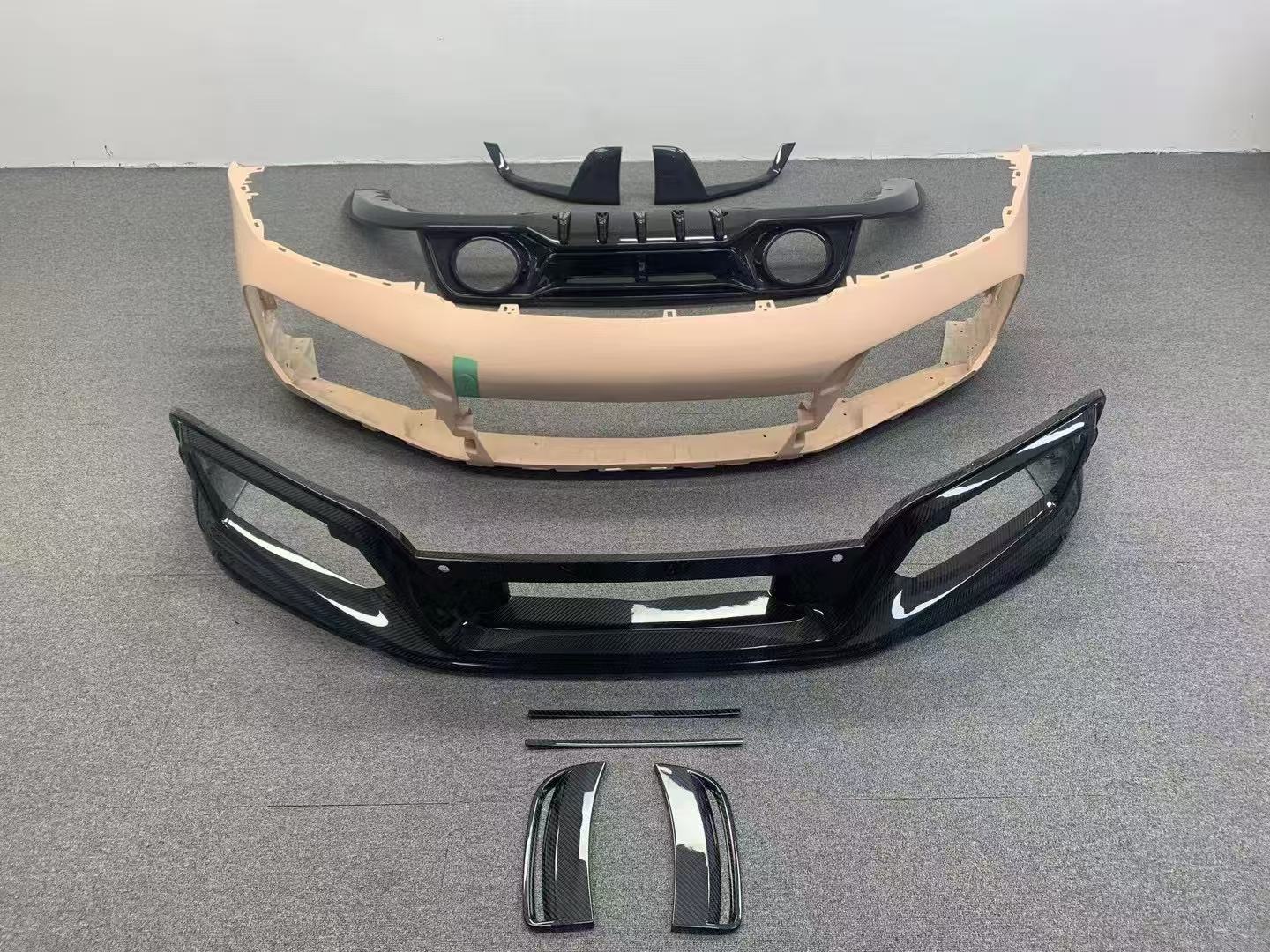 Porsche 911 992.1 Turbo S Techart Style Dry Carbon Parts - styling view