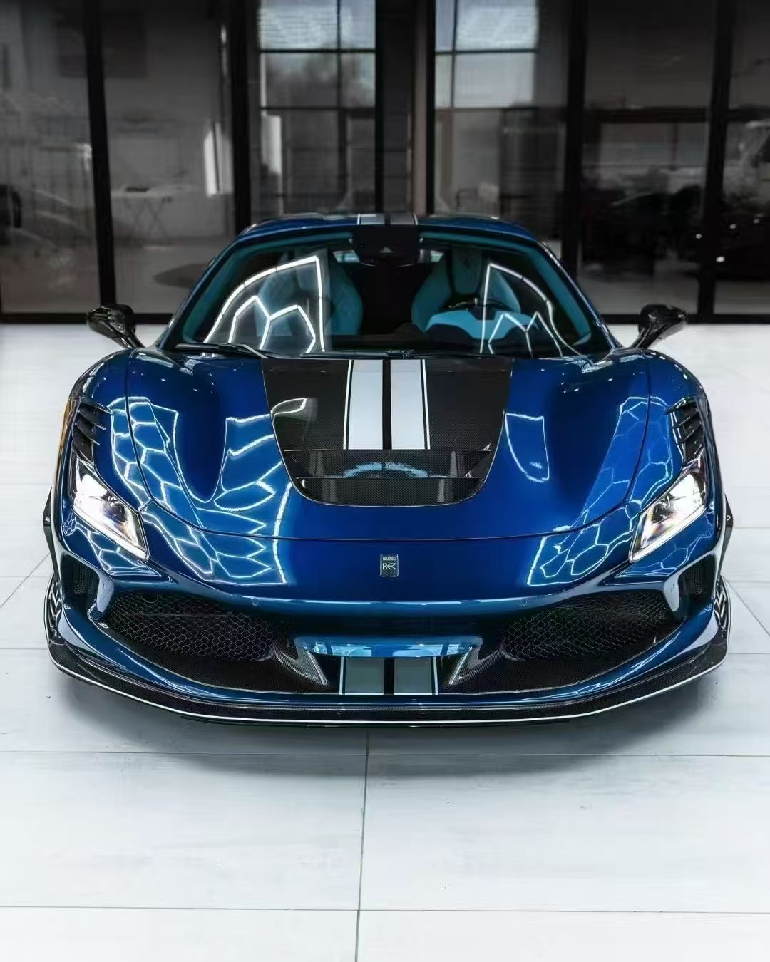 Ferrari F8 K Style Dry Carbon Parts - styling view