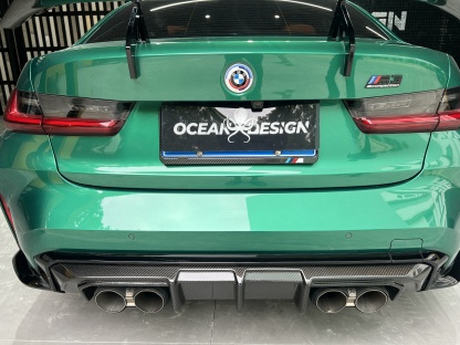 BMW G80 M3/G82 M4 Maxton MT Style Dry Carbon Parts - styling view