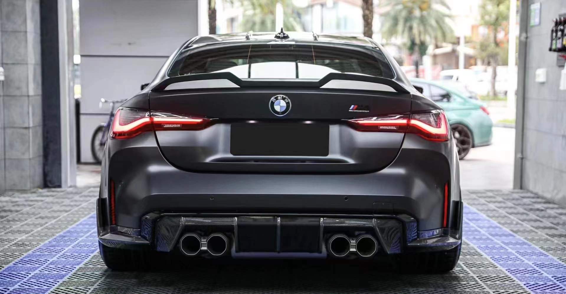 BMW G80 M3/G82 M4 V Style Dry Carbon Parts - styling view