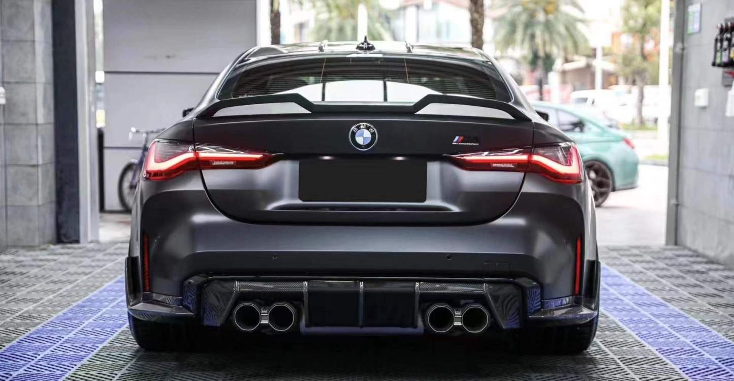 BMW G80 M3/G82 M4 V Style Dry Carbon Parts - styling view