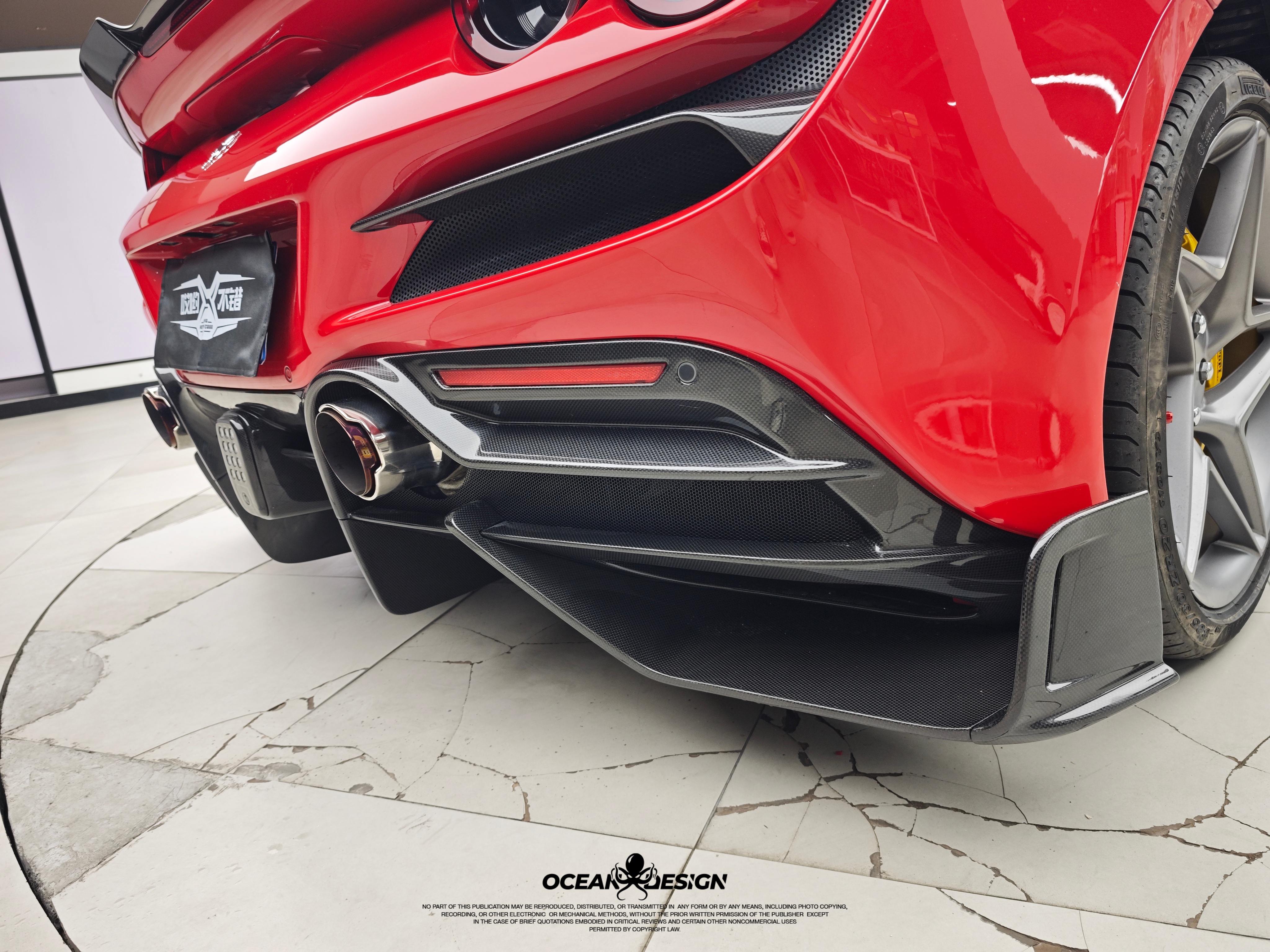 Ferrari F8 MSY Style Parts - styling view