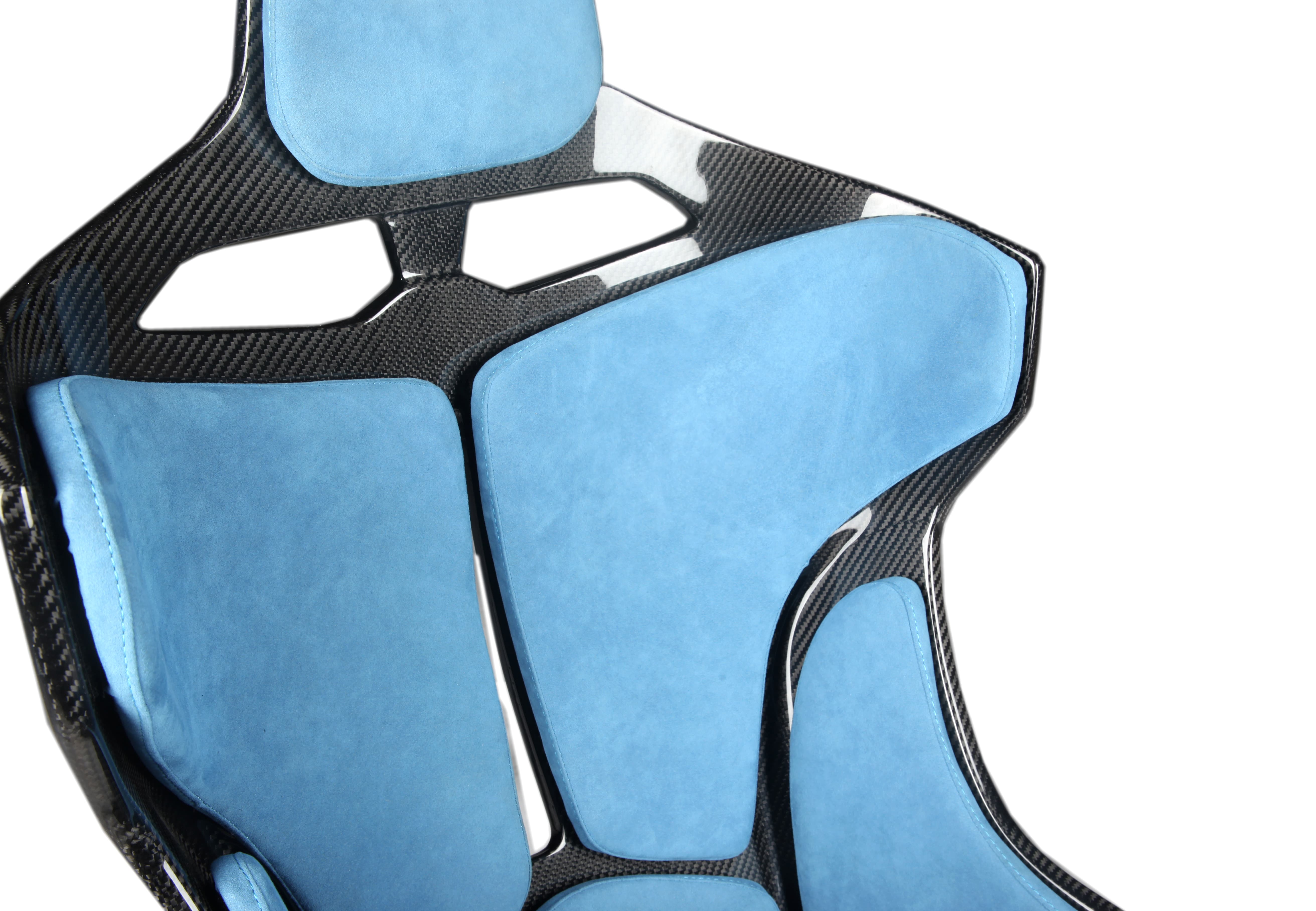 McLaren Senna Style Dry Carbon Bucket Seat - styling view
