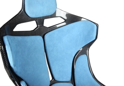 McLaren Senna Style Dry Carbon Bucket Seat - styling view