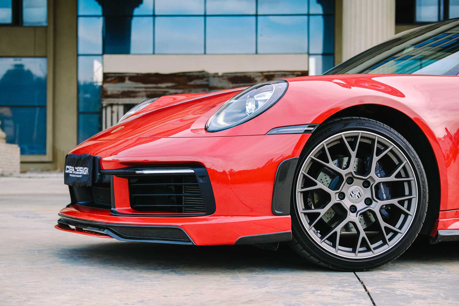Porsche 911 992.1 Techart Style Carbon Parts - styling view