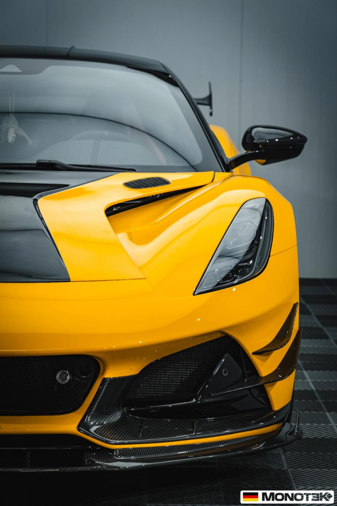Lotus Emira Monotek Style Dry Carbon Parts - styling view