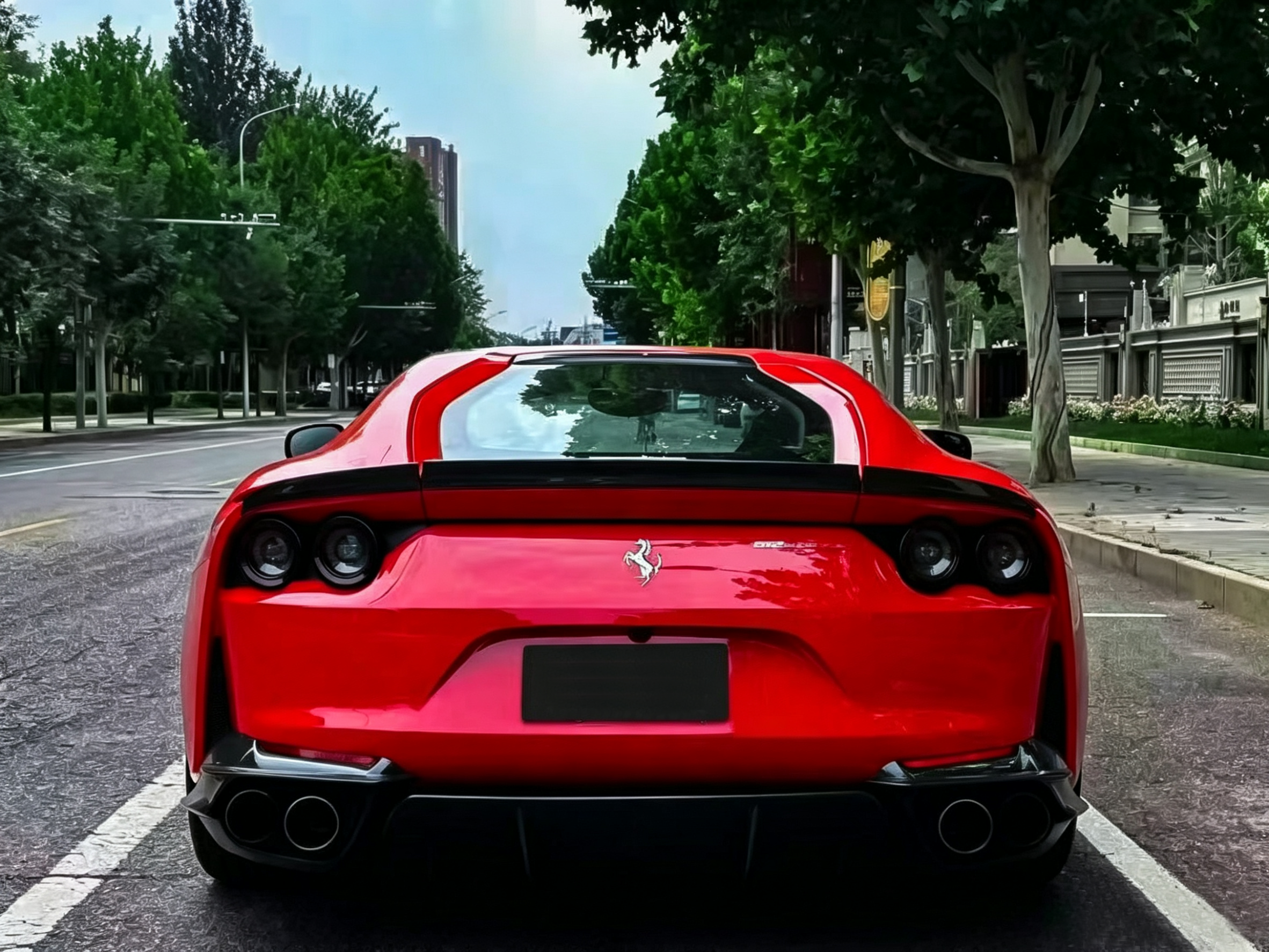 Ferrari 812 N Style Dry Carbon Parts - styling view