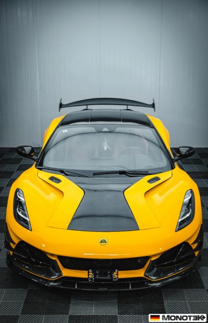 Lotus Emira Monotek Style Dry Carbon Parts - styling view